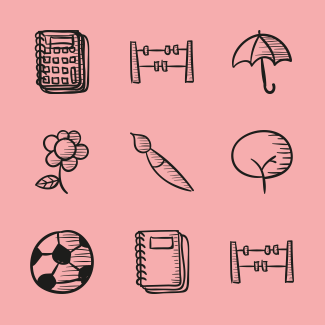 Schoolhouse icons pack