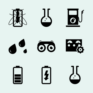 Science and technology icons pack