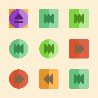 Media Element Compilation icons pack