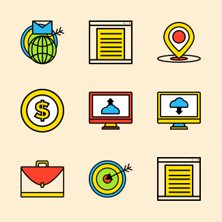 Online Business Collection icons pack