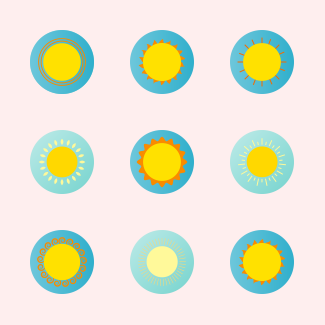 Sun Collection icons pack