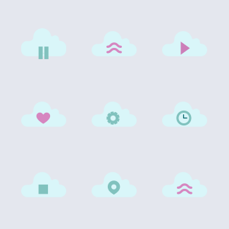 Cloud Computing Elements icons pack