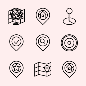 Location Collection icons pack