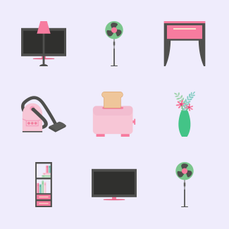 Furniture Set icons pack