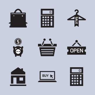 Shopping Collection icons pack