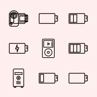 Electronics icons pack