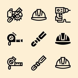Carpentry icons pack