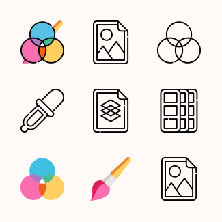 Graphic Designer icons pack