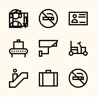 Airport Collection icons pack