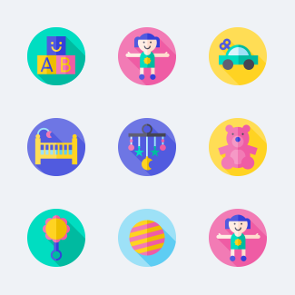 Baby and Toys icons pack