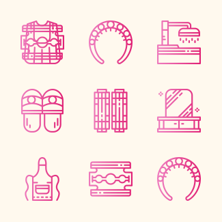 Hair Salon icons pack