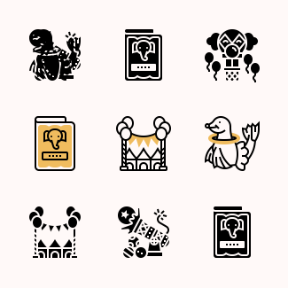 Circus Element icons pack