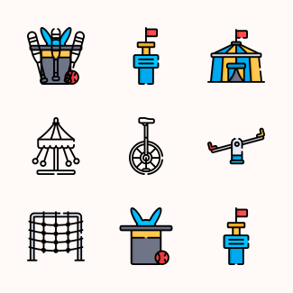 Amusement Park icons pack