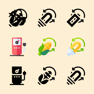 Sustainable Energy icons pack
