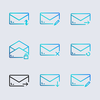 Communication icons pack