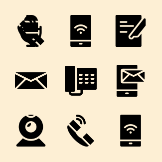 Communication Fill icons pack