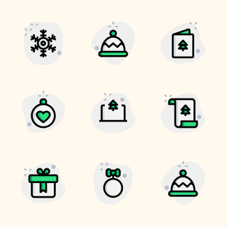 Christmas icons pack