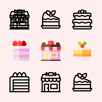 Sweets and Candies icons pack