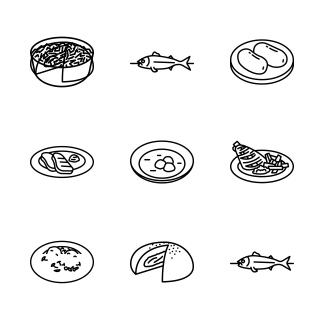 German Food icons pack