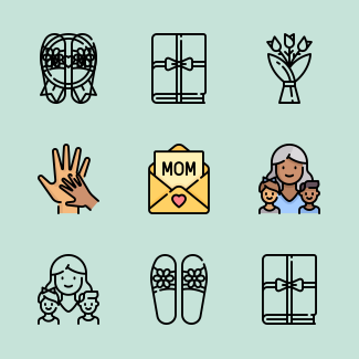 Mother's Day icons pack