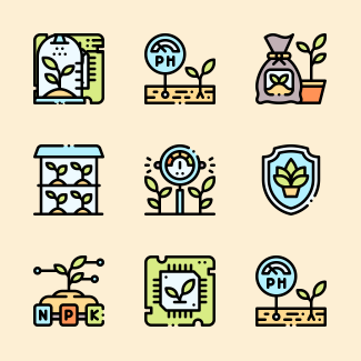 Smart farm icons pack