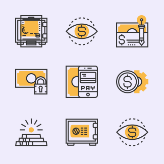 Banking and Finance icons pack