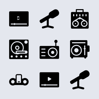 Media and Sound icons pack