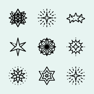 Stars icons pack