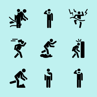 Insurance Human Pictograms icons pack
