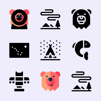 Alaska icons pack