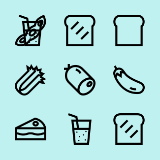 Food icons pack