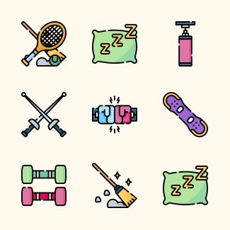 Active Lifestyle icons pack