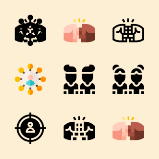 Human Relations icons pack