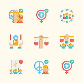 Activism icons pack