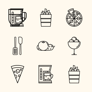 Eatery icons pack