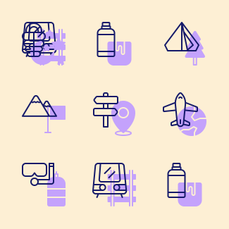 Adventure icons pack