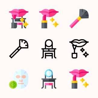 Make Up icons pack