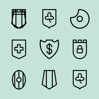Shields Set icons pack