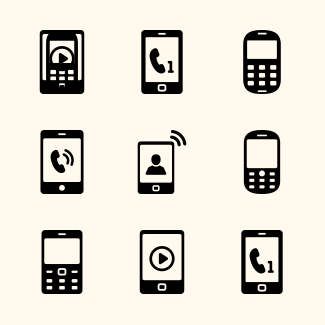 Smartphones icons pack