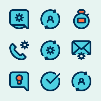 Support Service icons pack