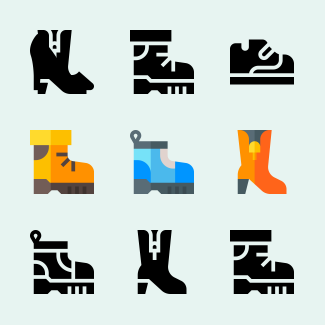 Shoes icons pack
