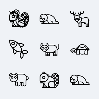 Cute Animals icons pack