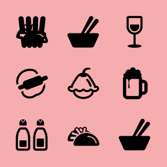 Having Lunch icons pack