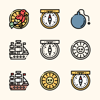 Pirates icons pack