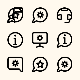 Support Service icons pack