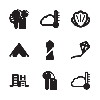 Summer And Holidays icons pack