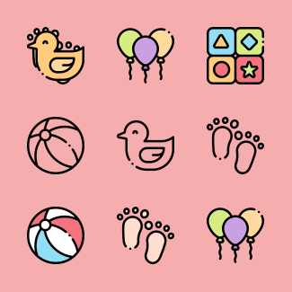 Baby Shower icons pack