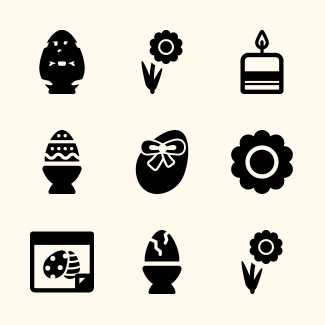 Easter icons pack