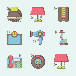 Home Appliance icons pack