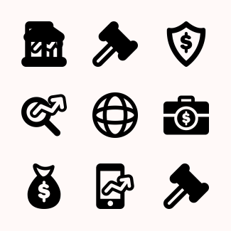 Finance Pictograms icons pack